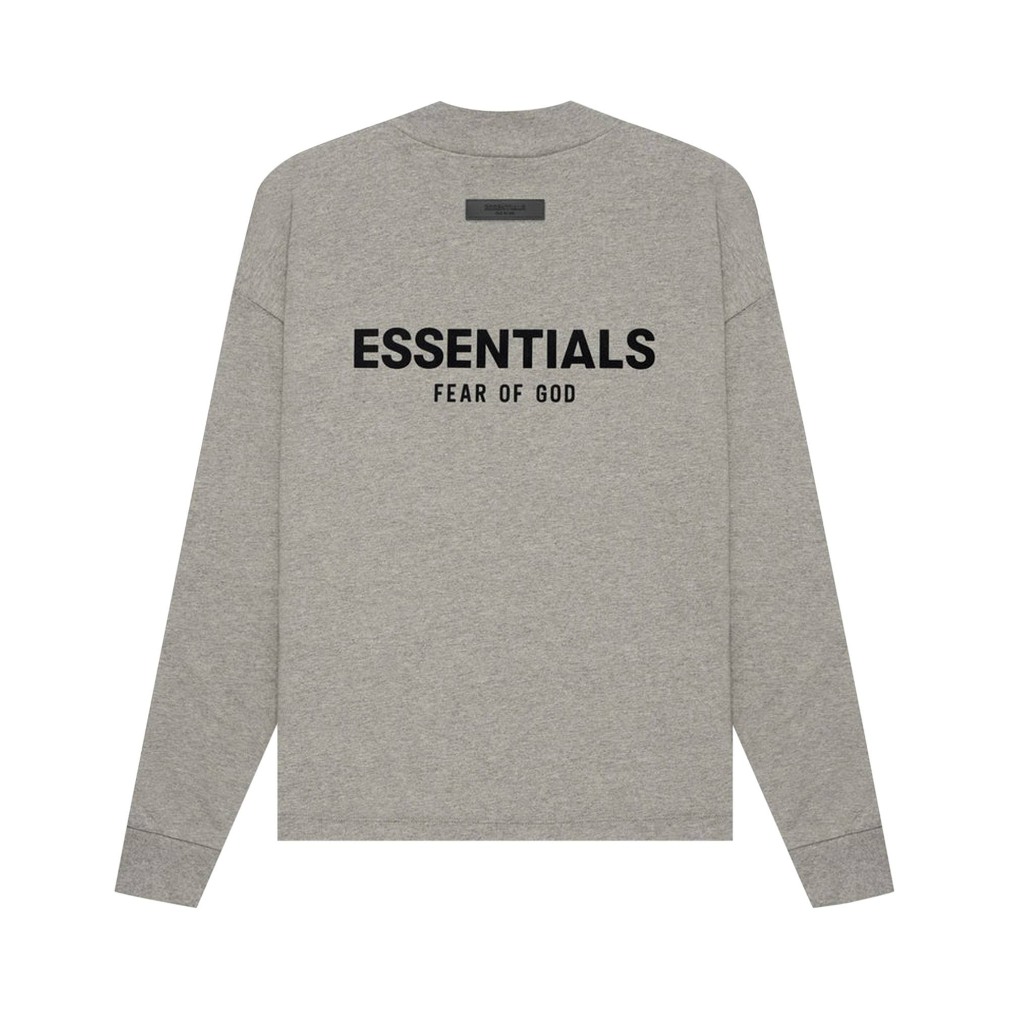 Fear of God Essentials Long-Sleeve Tee 'Dark Oatmeal' - 2