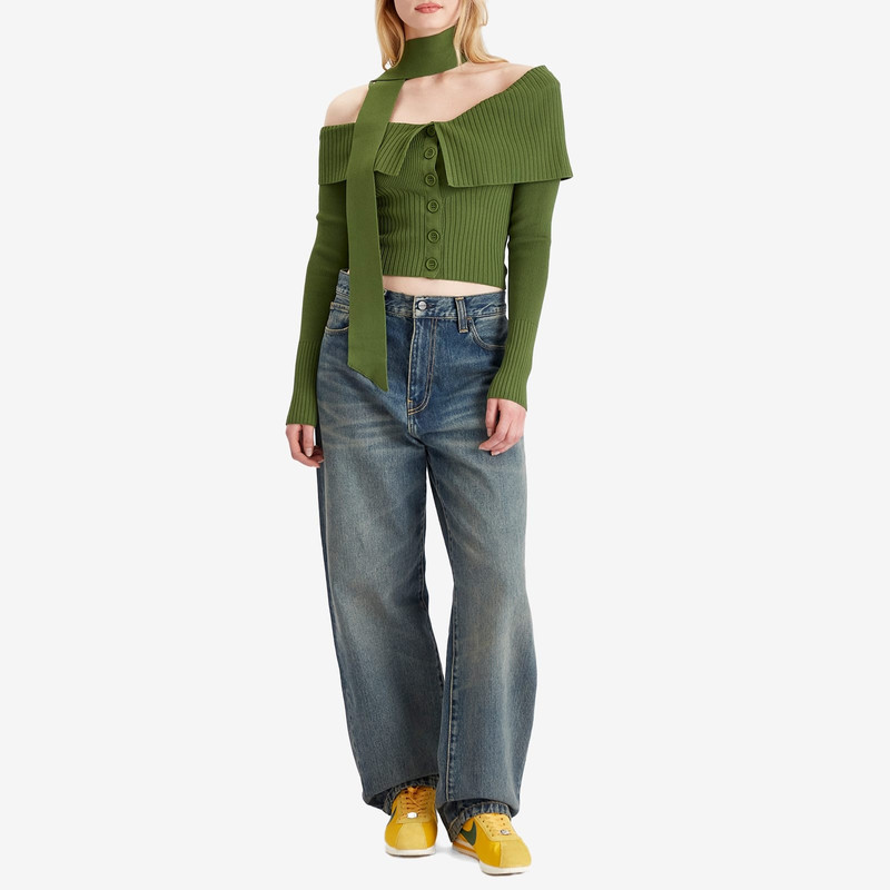 House of Sunny House Of Sunny One Love Shoulder Rib Top outlook