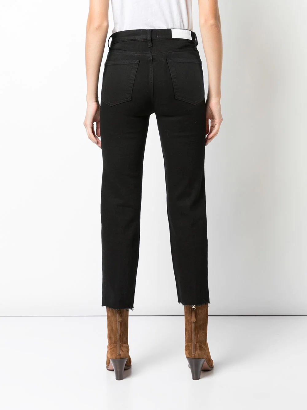 straight cropped jeans - 4