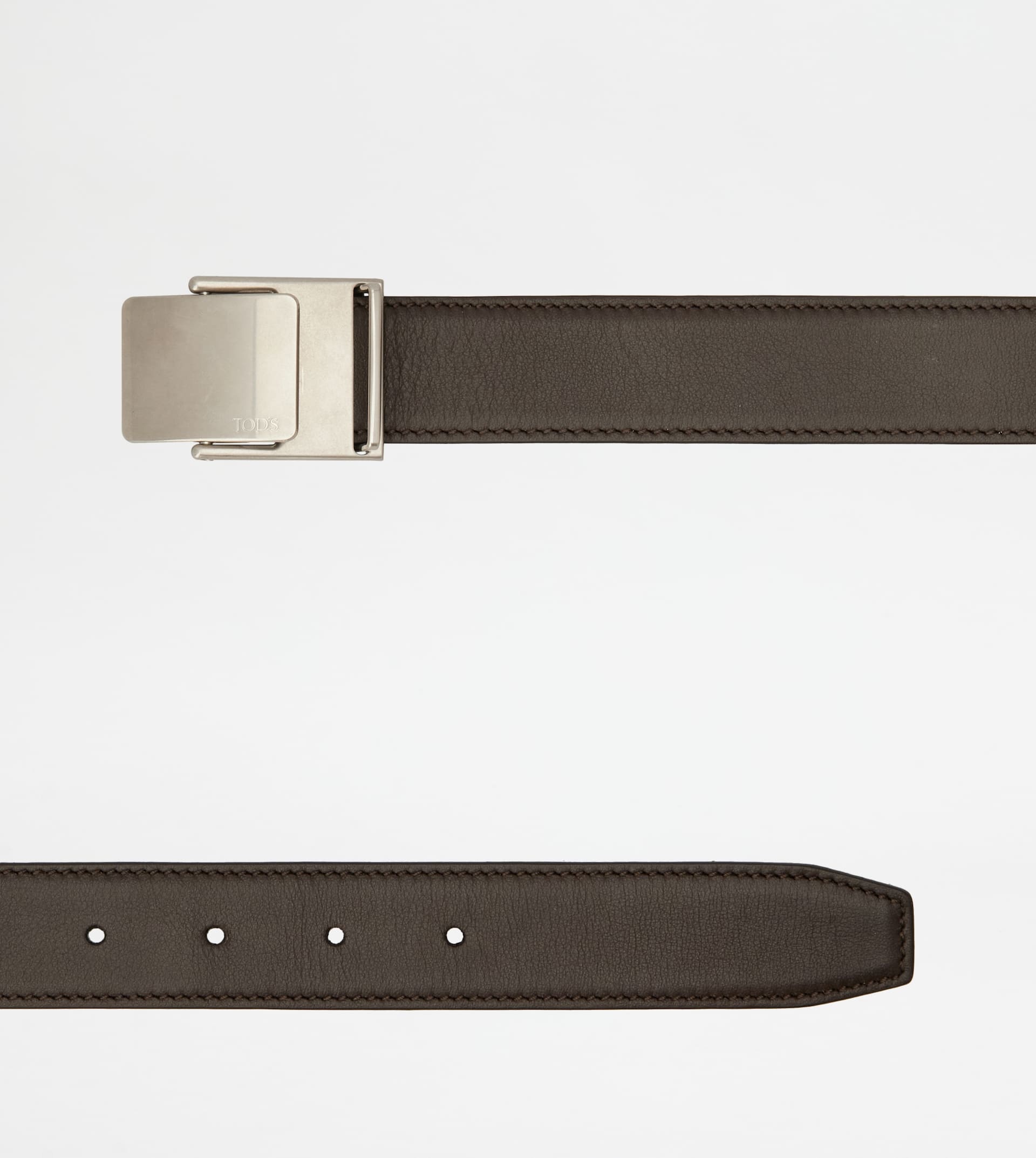 BELT IN LEATHER - BROWN - 2