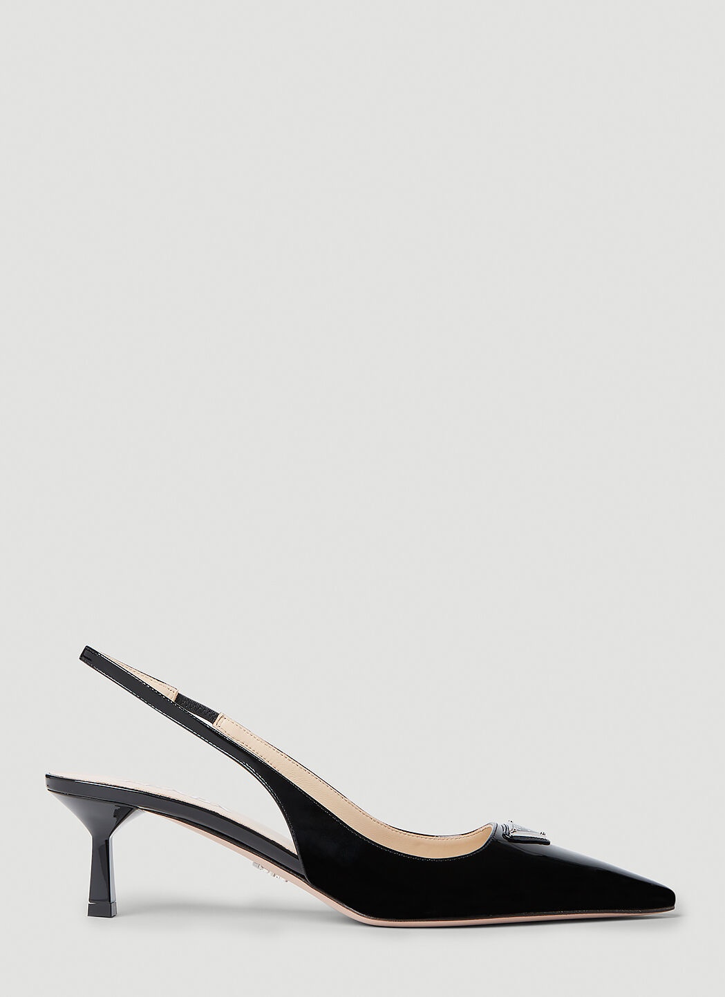Patent Slingback Kitten Heels - 1