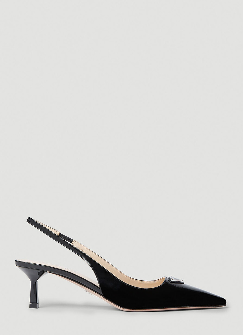 Patent Slingback Kitten Heels 1