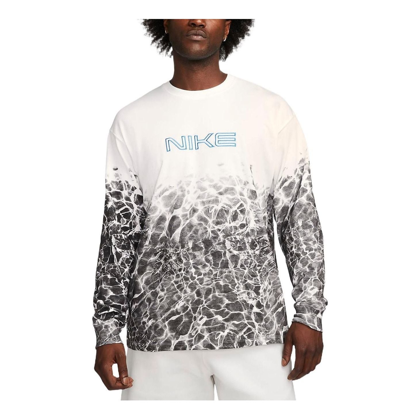 Nike printed graphic sweatshirt 'Blue' FB3031-100 - 1