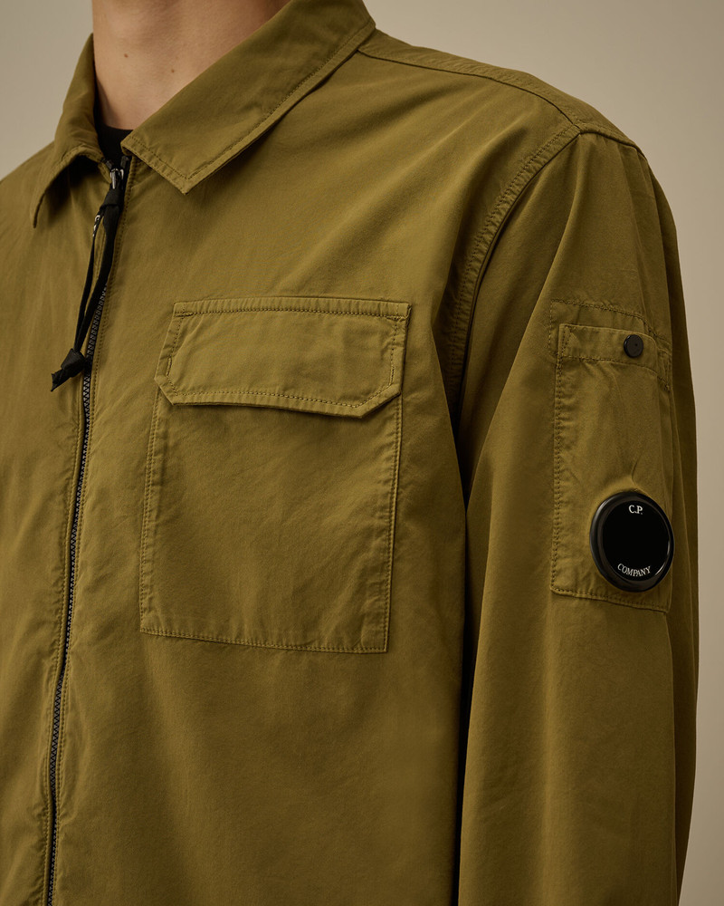 Organic Gabardine Zipped Overshirt 5