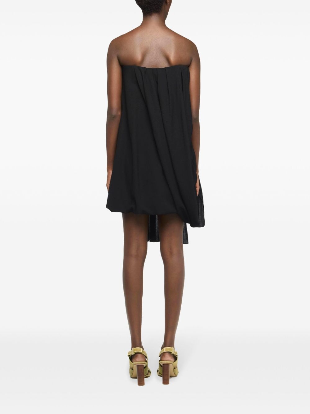 draped mini dress - 4
