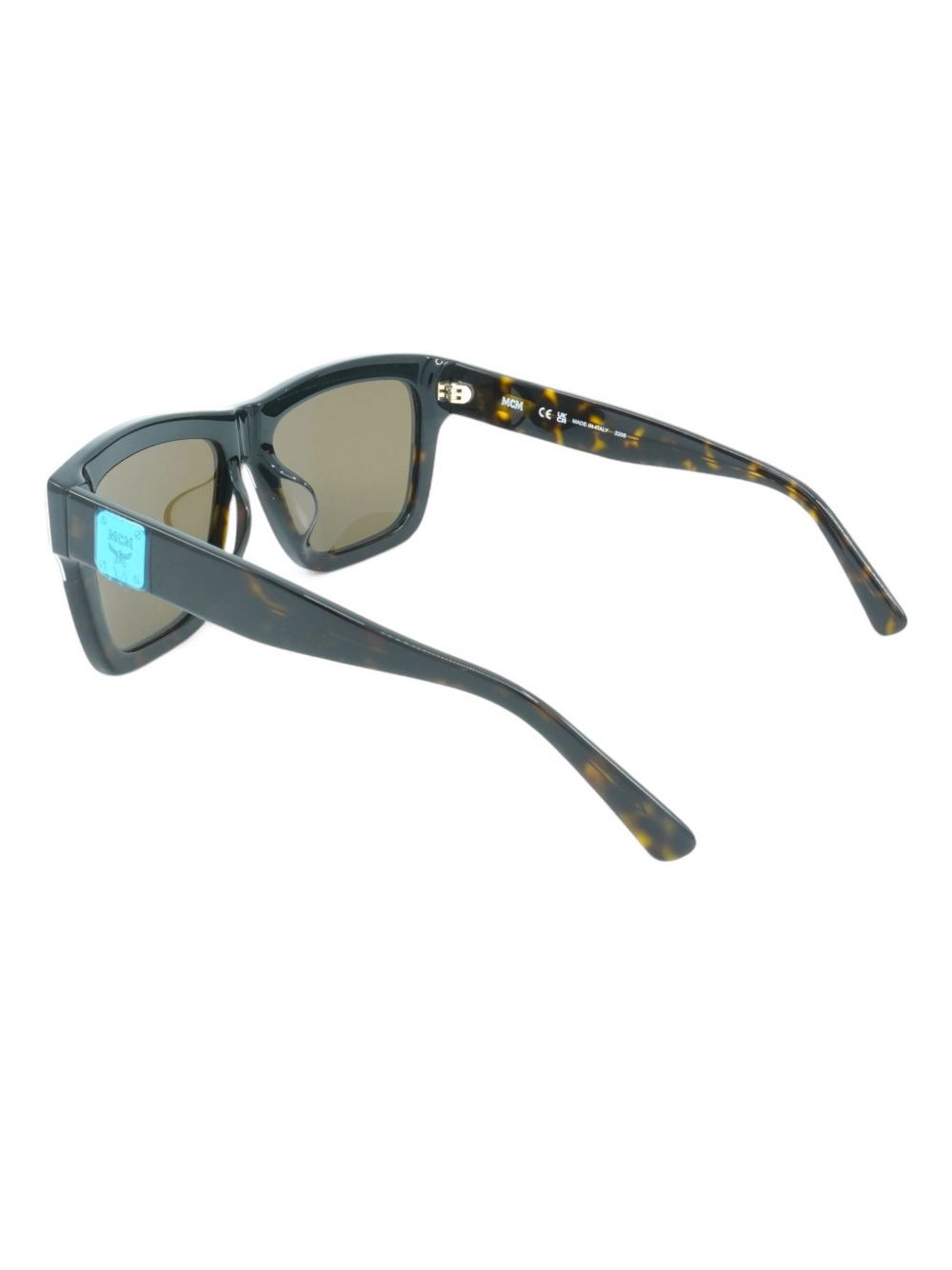 logo-plaque square-frame sunglasses - 3