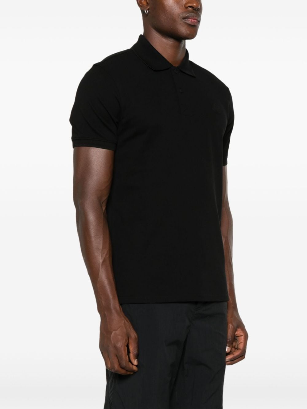 rubberised-logo polo shirt - 4