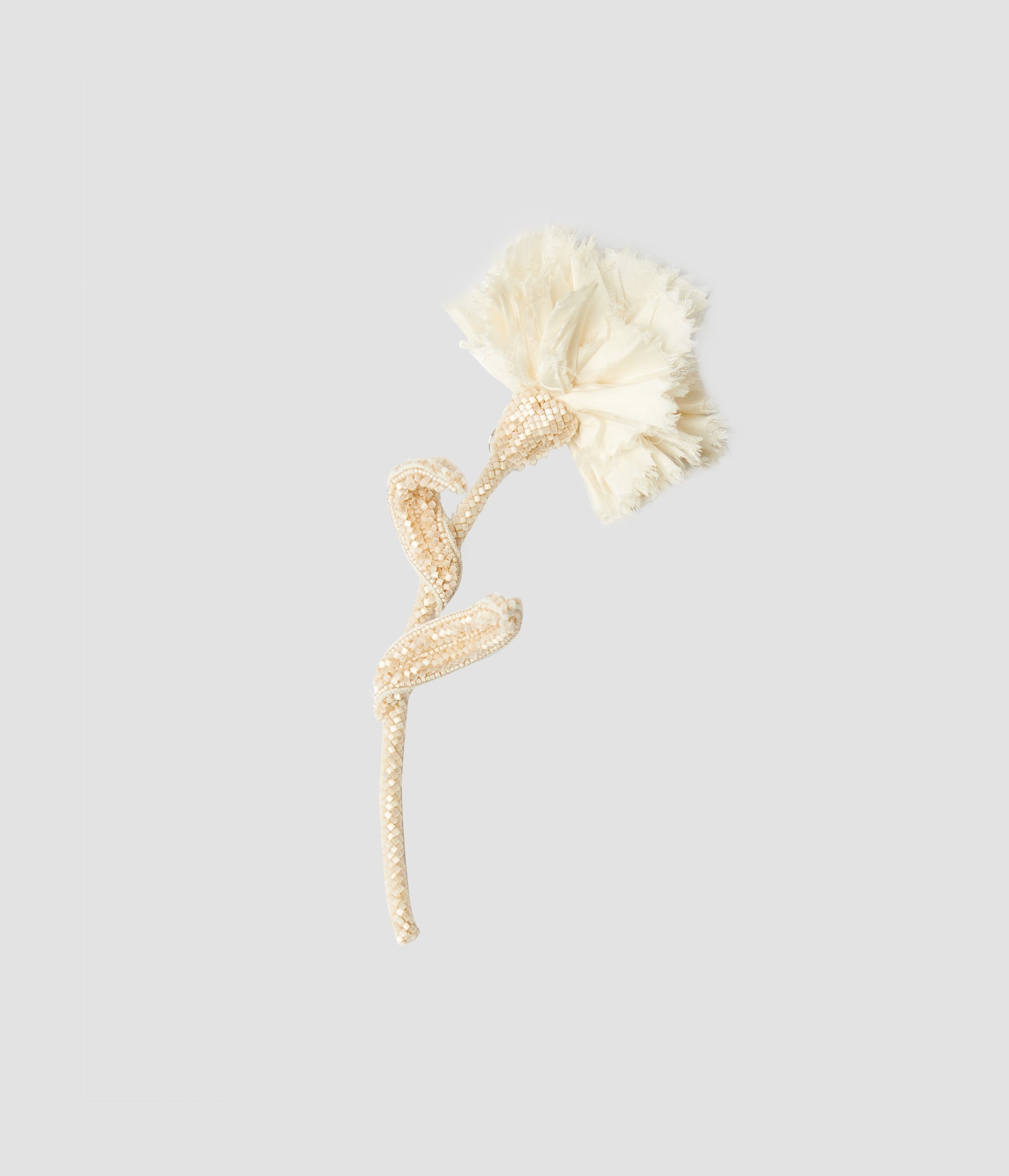 BEADED CARNATION BROOCH - 1