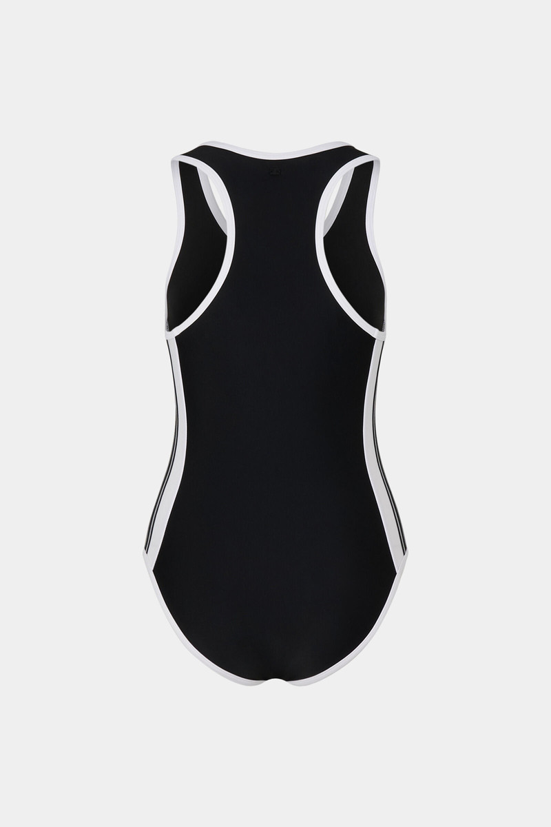 Zora Swimsuit in Black/White 7