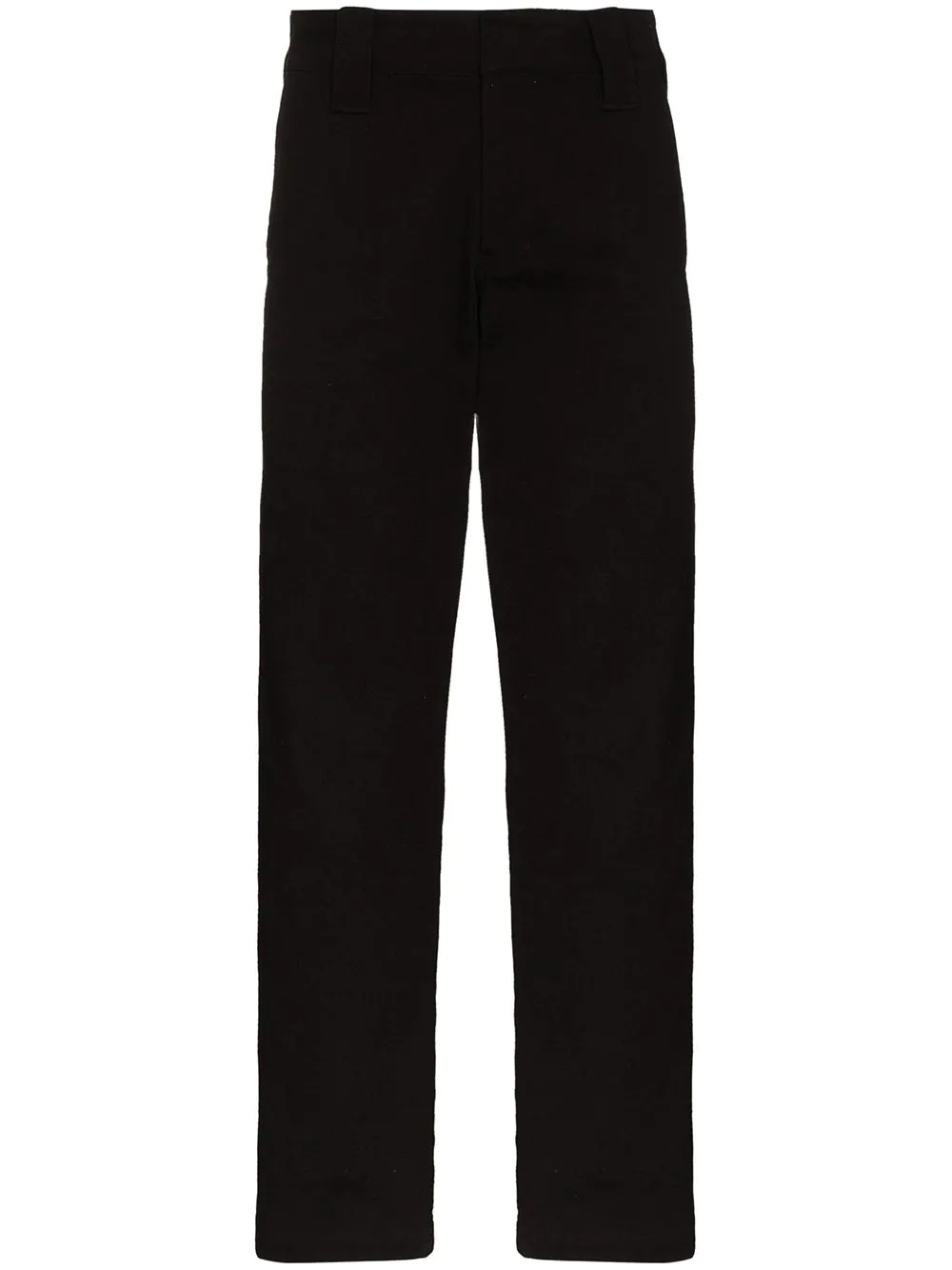 straight-leg mid-rise trousers - 1