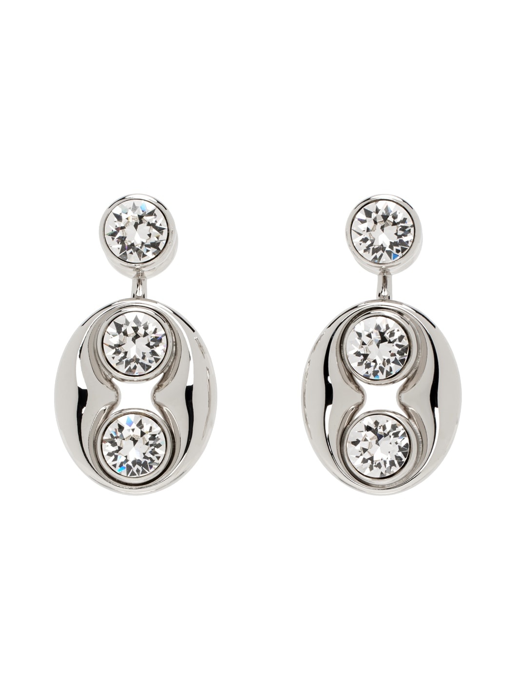 Silver Iris Earrings - 1