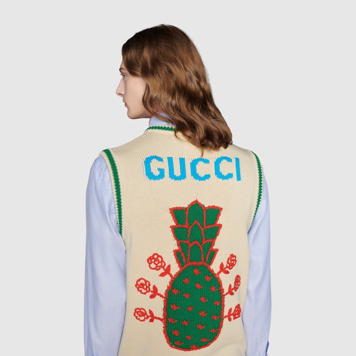Gucci Pineapple cotton vest - 9