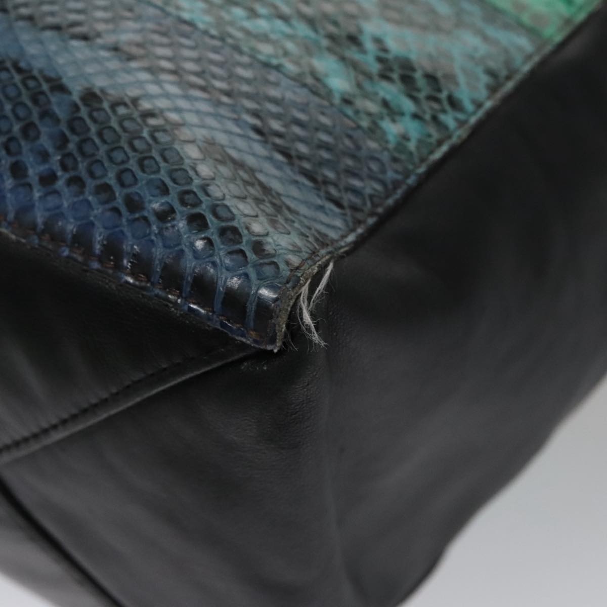 CELINE Tote Bag Leather Black Multicolor - 16