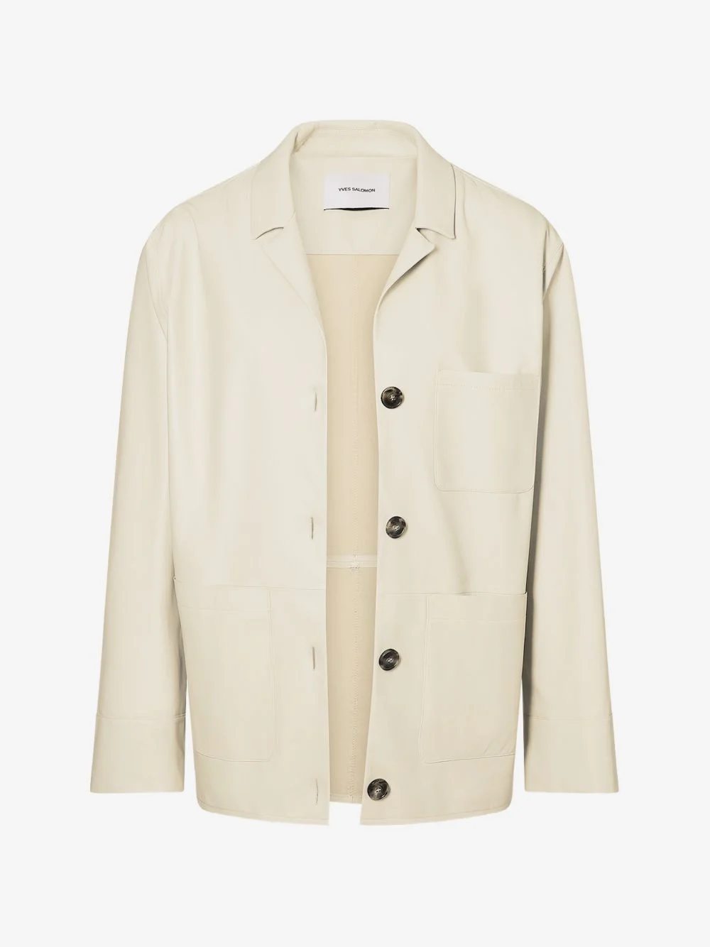 button leather jacket - 1