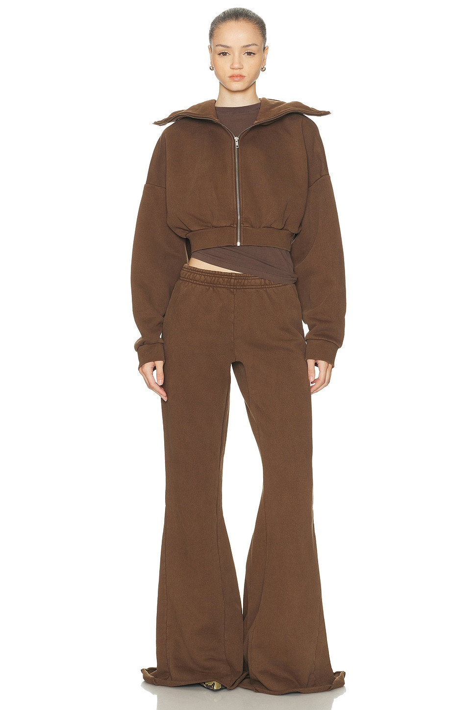 Cropped Full Zip Jacket - 5