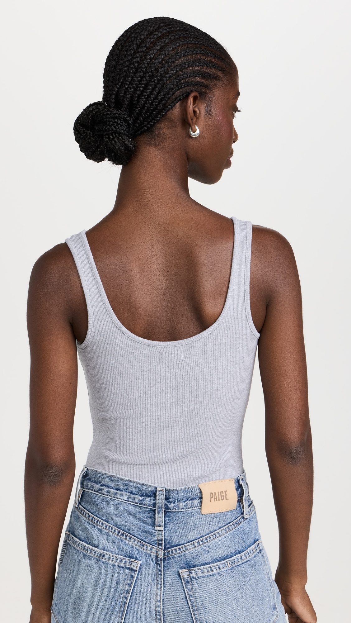 Nica Scoop Neck Tank Bodysuit - 2