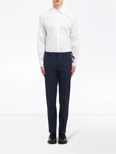 Prada tapered tailored cut trousers outlook