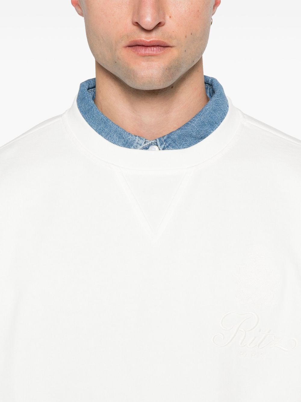 logo-embroidered sweatshirt - 5