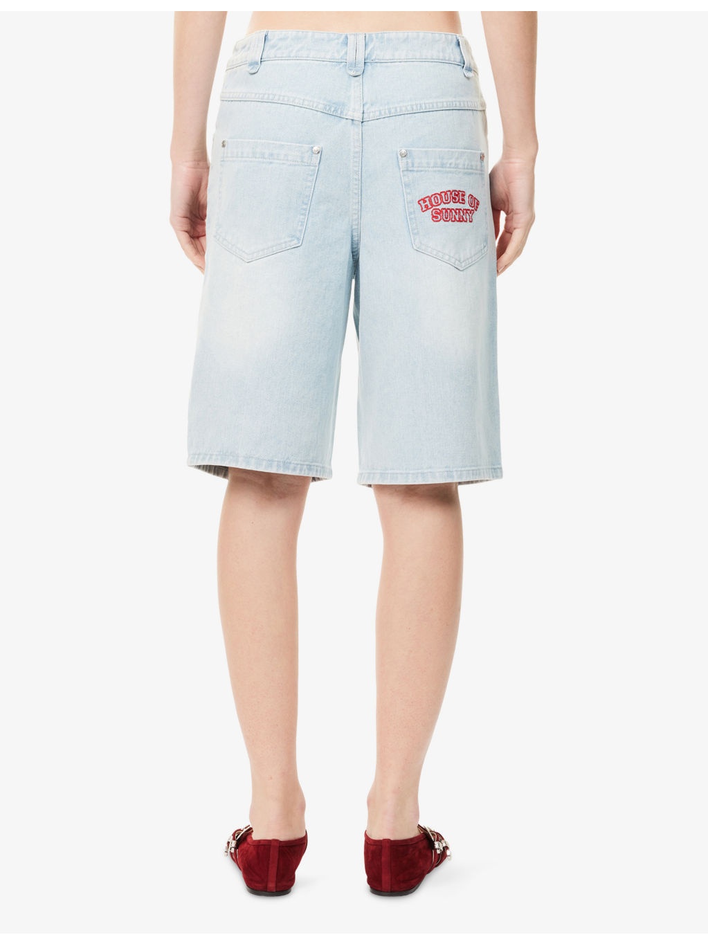Sundown Relaxed-Fit Denim-Blend Shorts - 4
