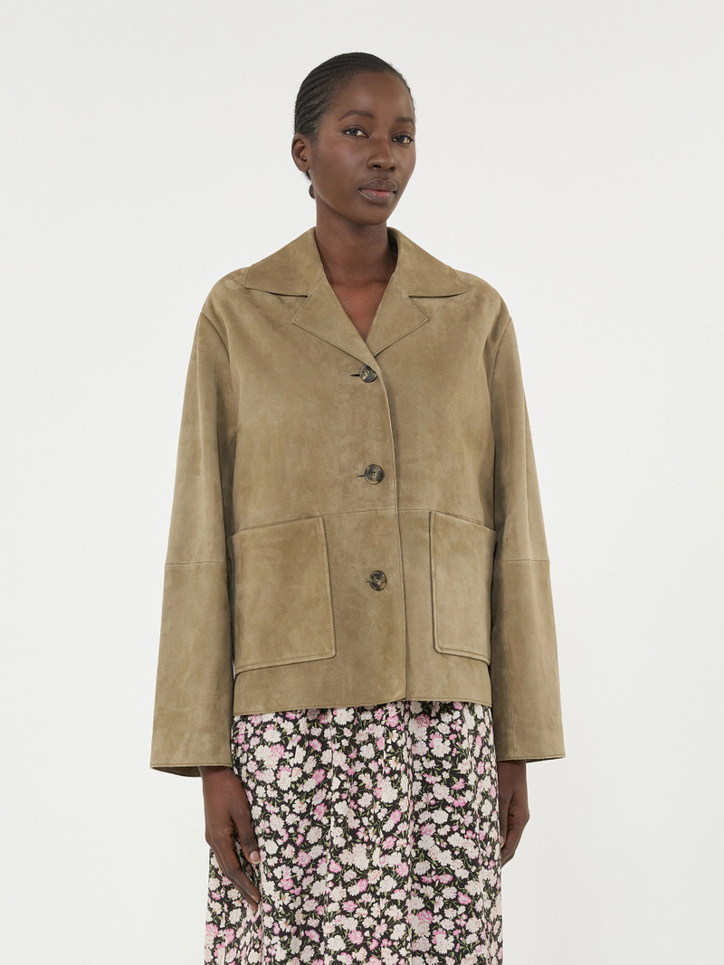 Cropped suede jacket - MUD 3