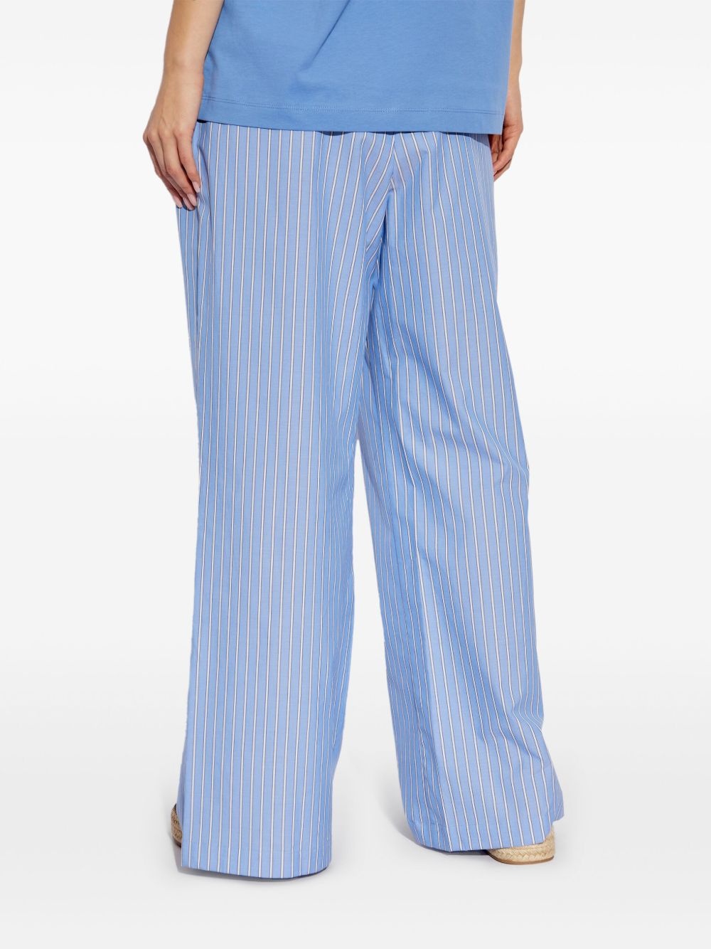 cotton striped trousers - 4