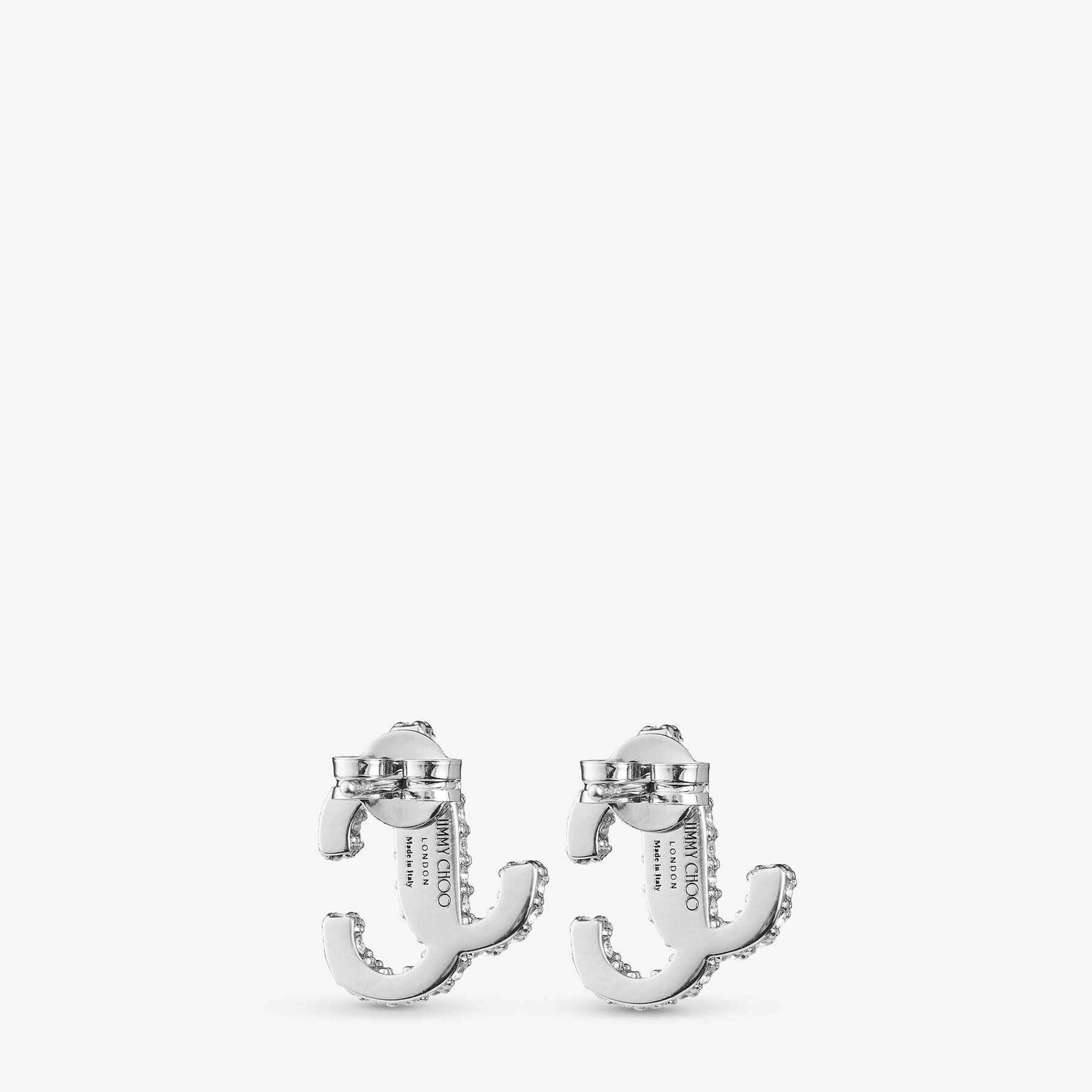JC Studs
Silver-Finish Metal JC Stud Earrings with Swarovski Crystals - 4