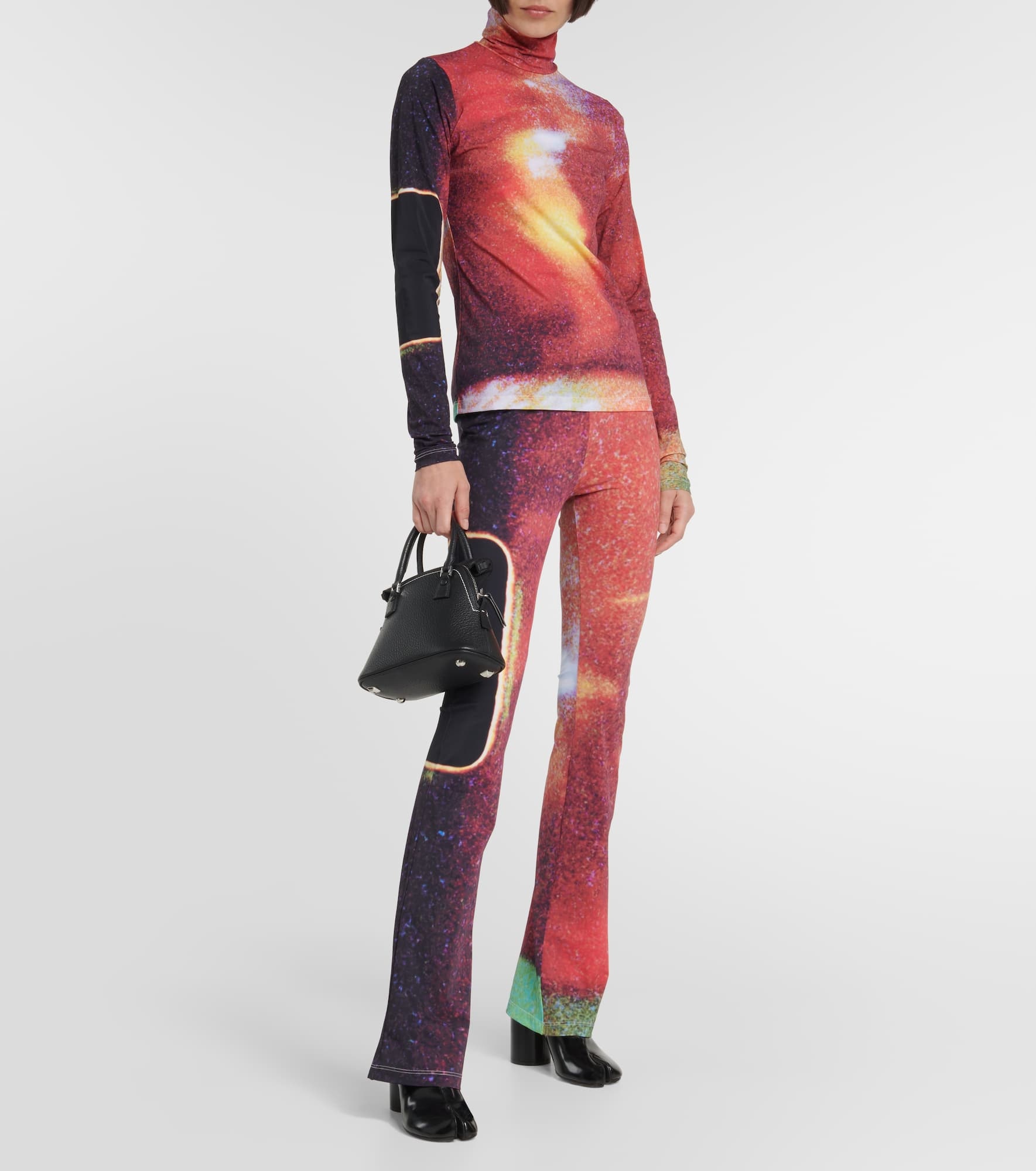 Printed turtleneck top - 2