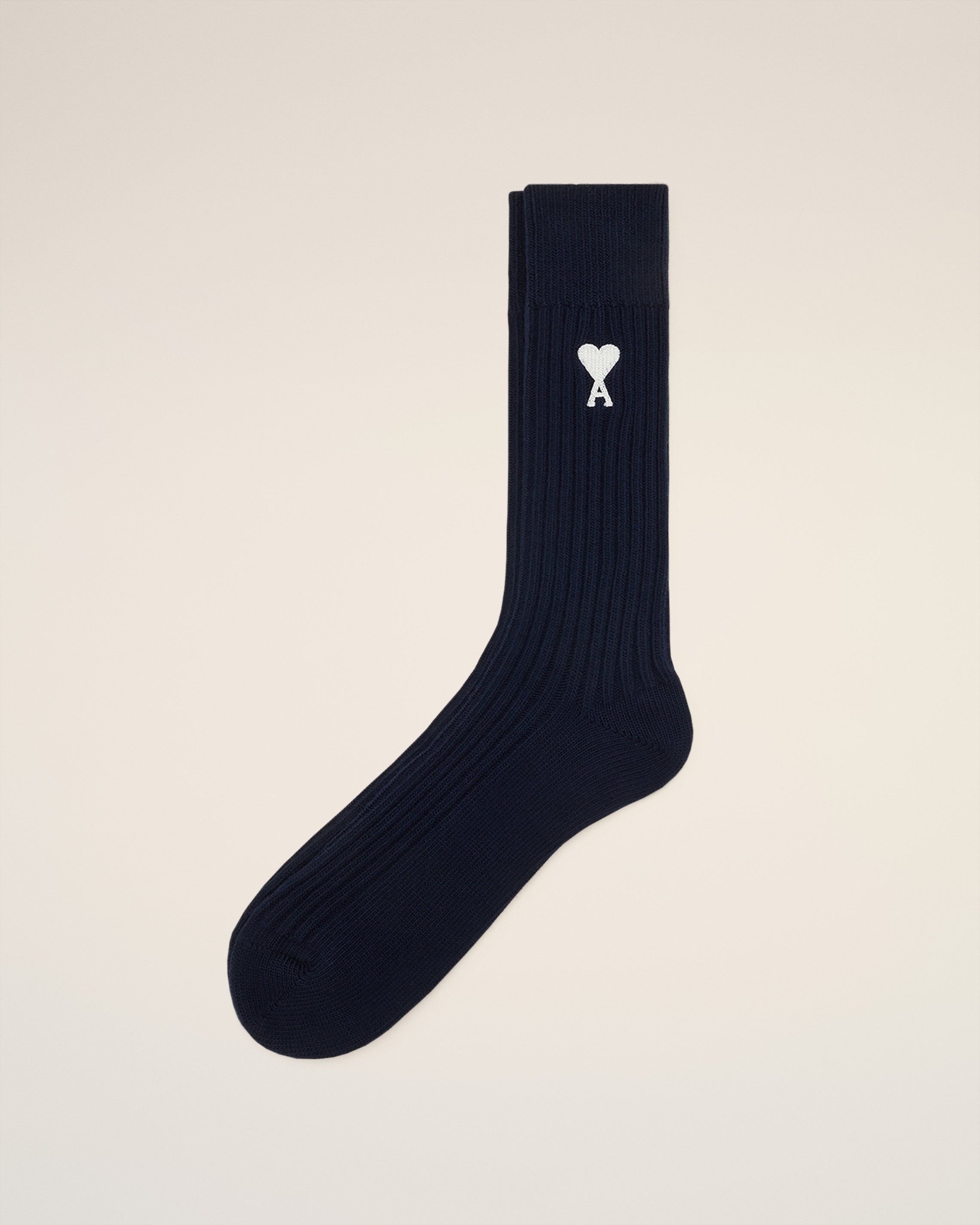 NAVY BLENDED COTTON AMI DE COEUR SOCKS - 1