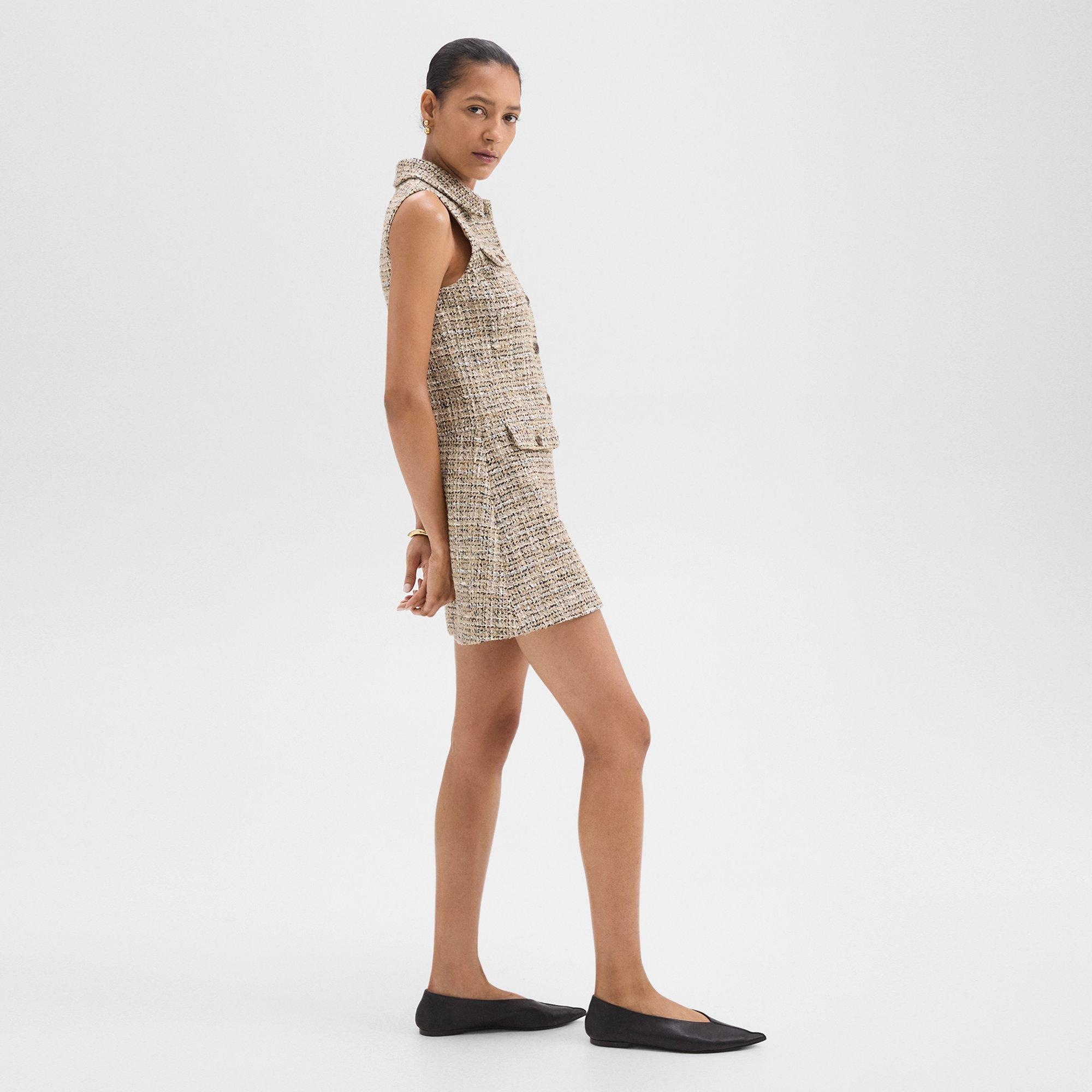 Military Dress in Mixed Tweed - 3