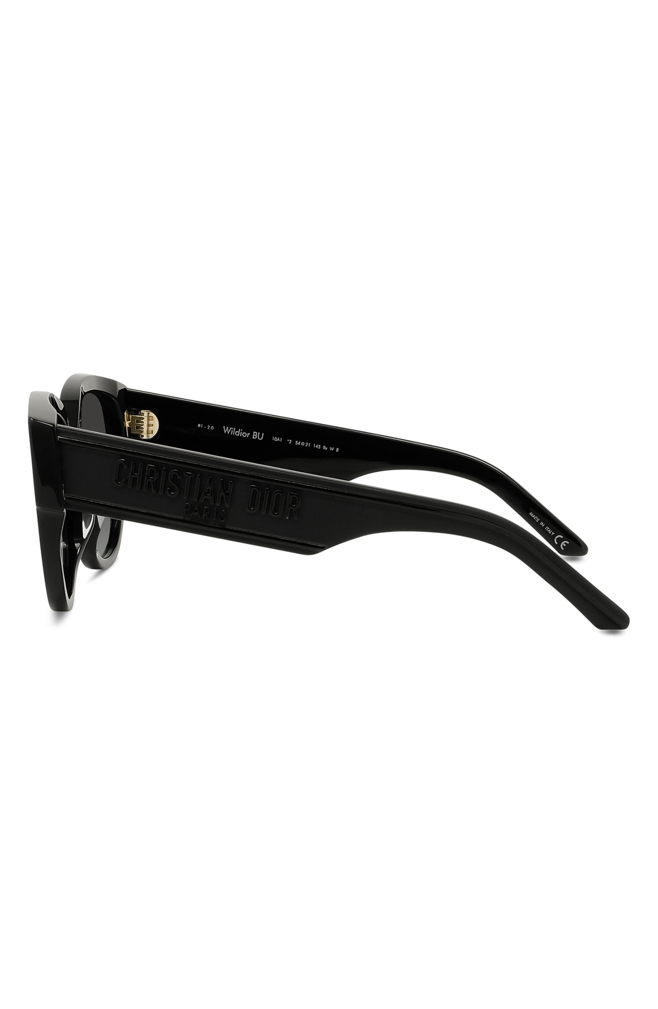 Wildior BU 54mm Cat Eye Sunglasses in Black/Grey at Nordstrom - 7