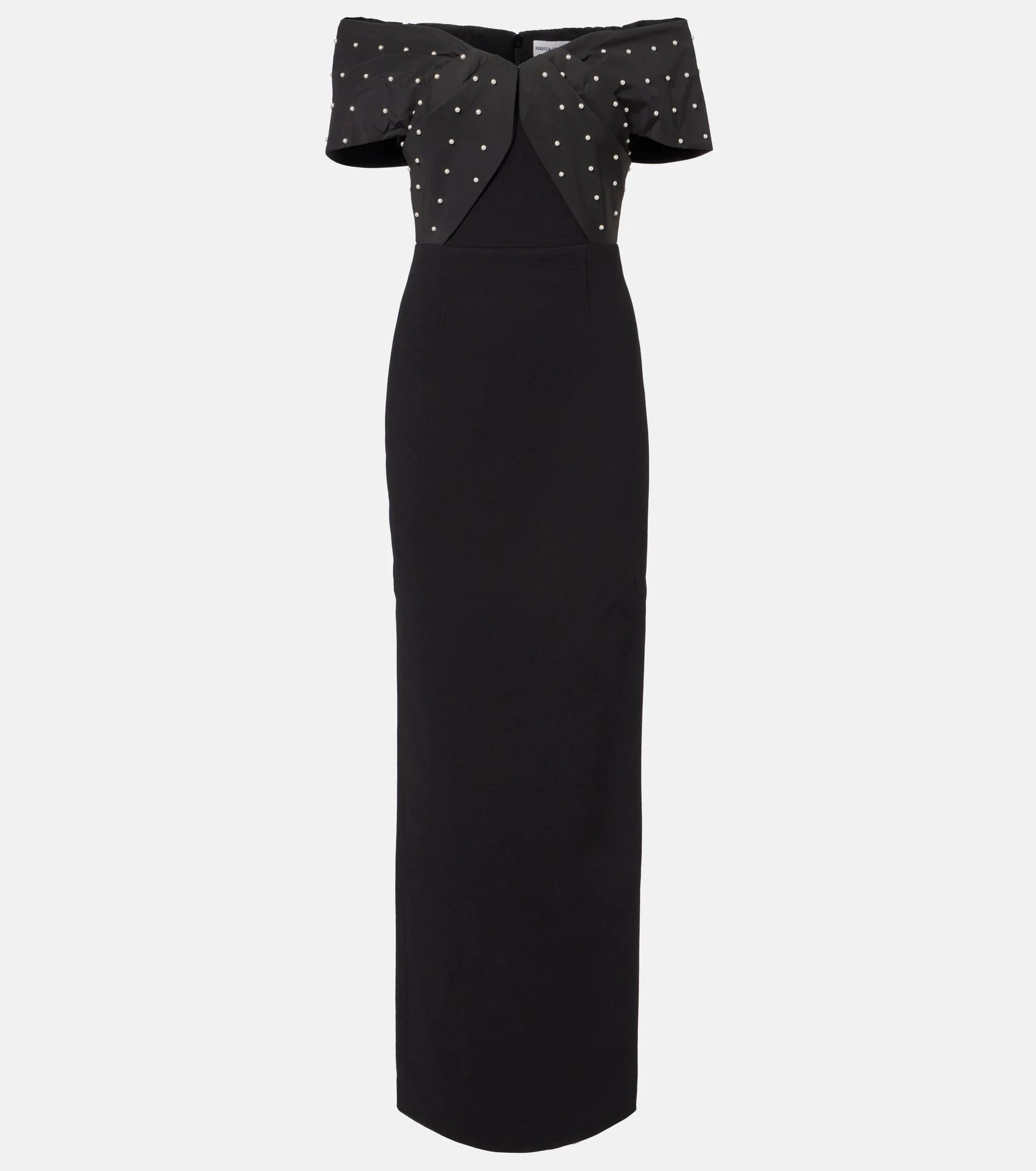 Ederson embellished crêpe bustier gown - 1