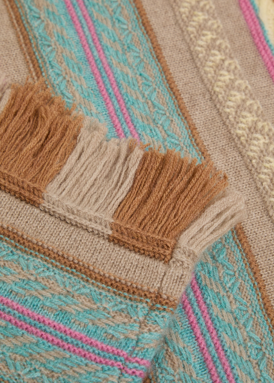 Guest In Residence Western Striped Wool and Cashmere-blend Jumper - 5
