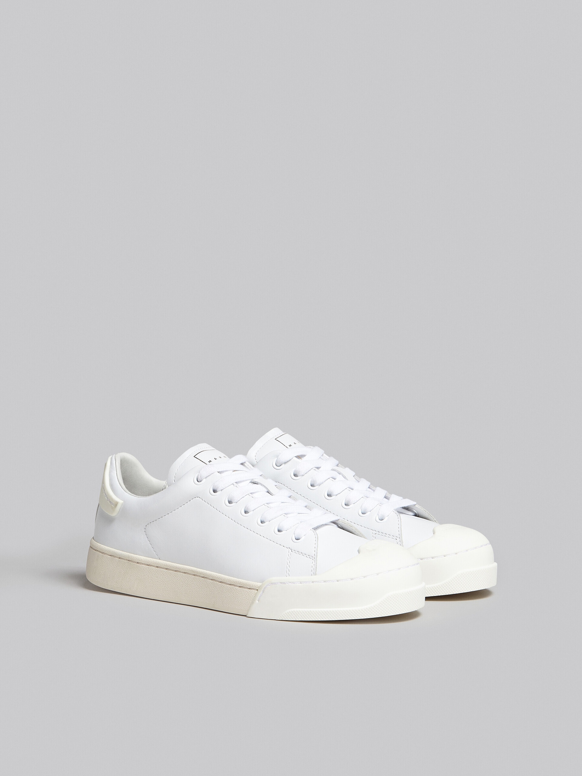 DADA BUMPER SNEAKER IN WHITE LEATHER - 2