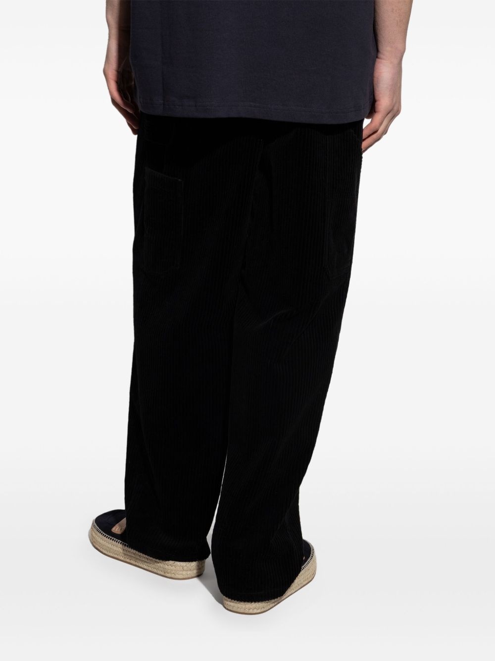 corduroy straight trousers - 4