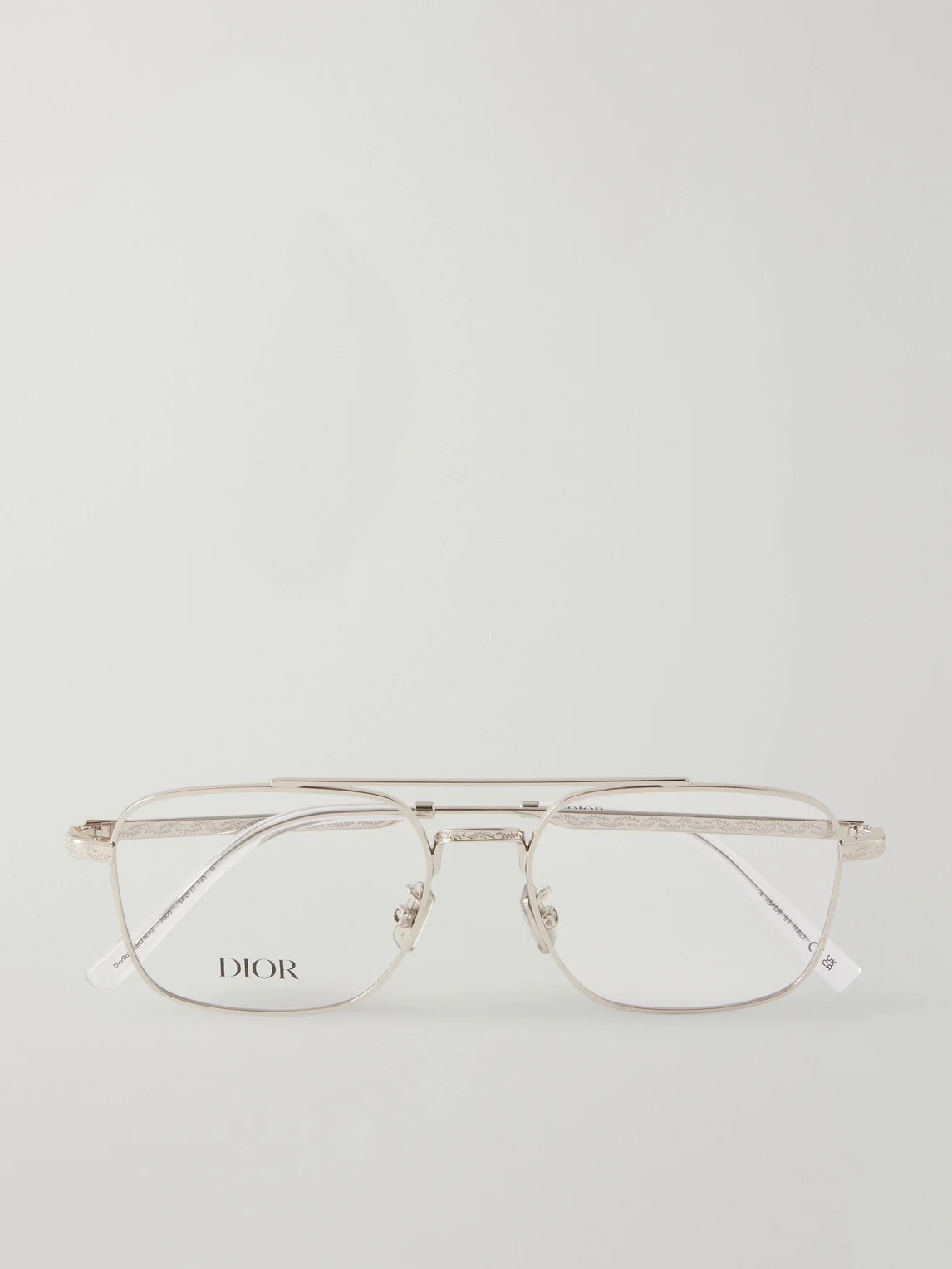 DiorBotanicaO N1U Aviator-Style Silver-Tone Glasses - 1