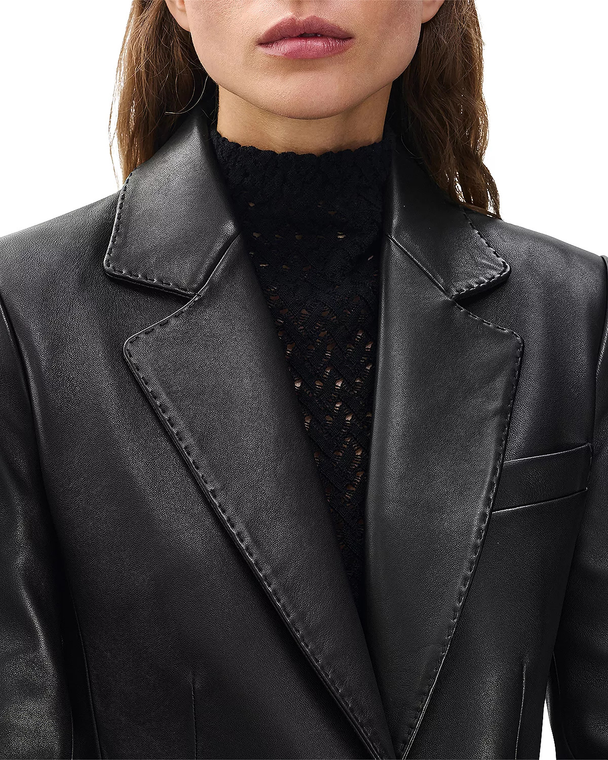 Ash Leather Blazer - 4