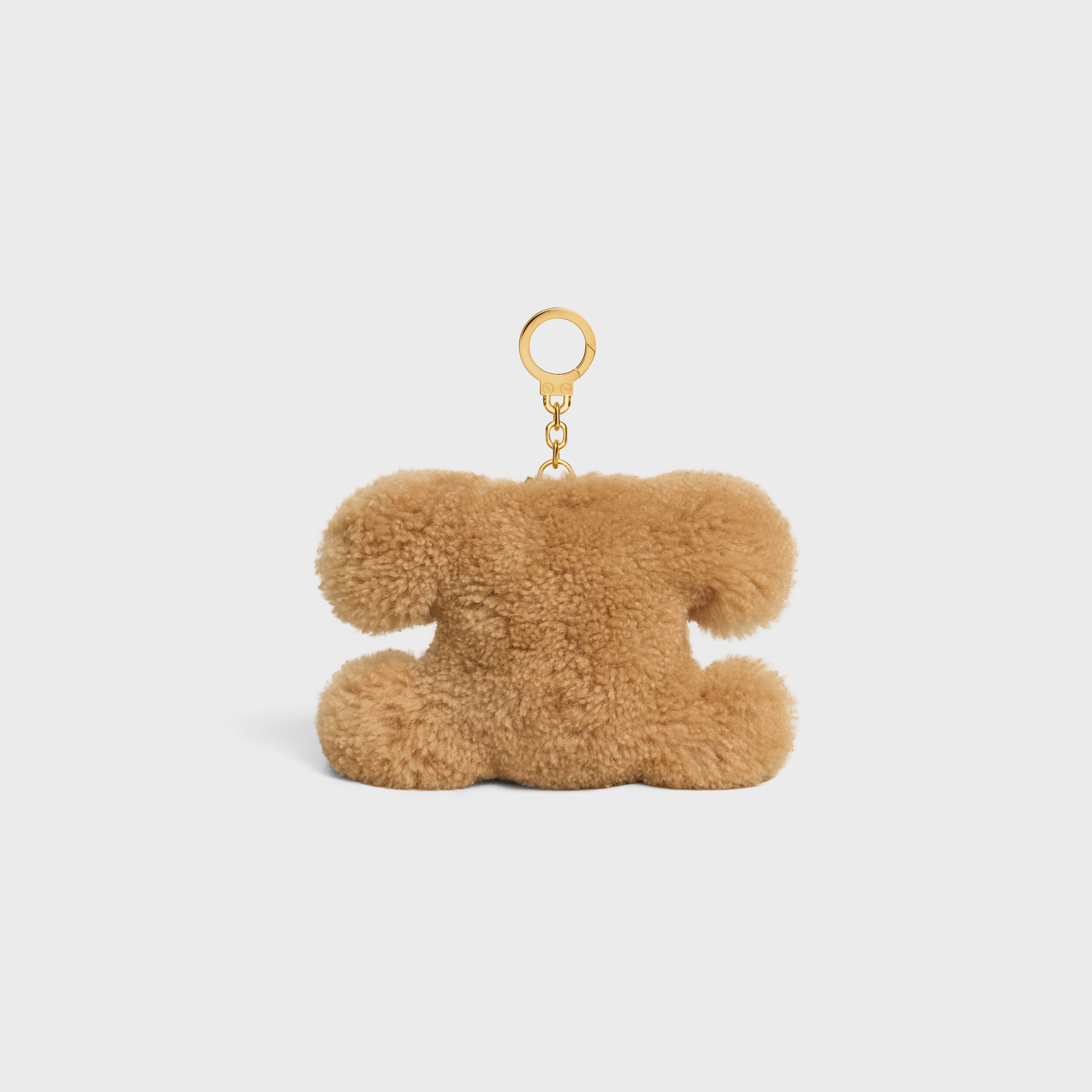 TRIOMPHE POM-POM CHARM IN Embroidered Shearling and Calfskin - 3
