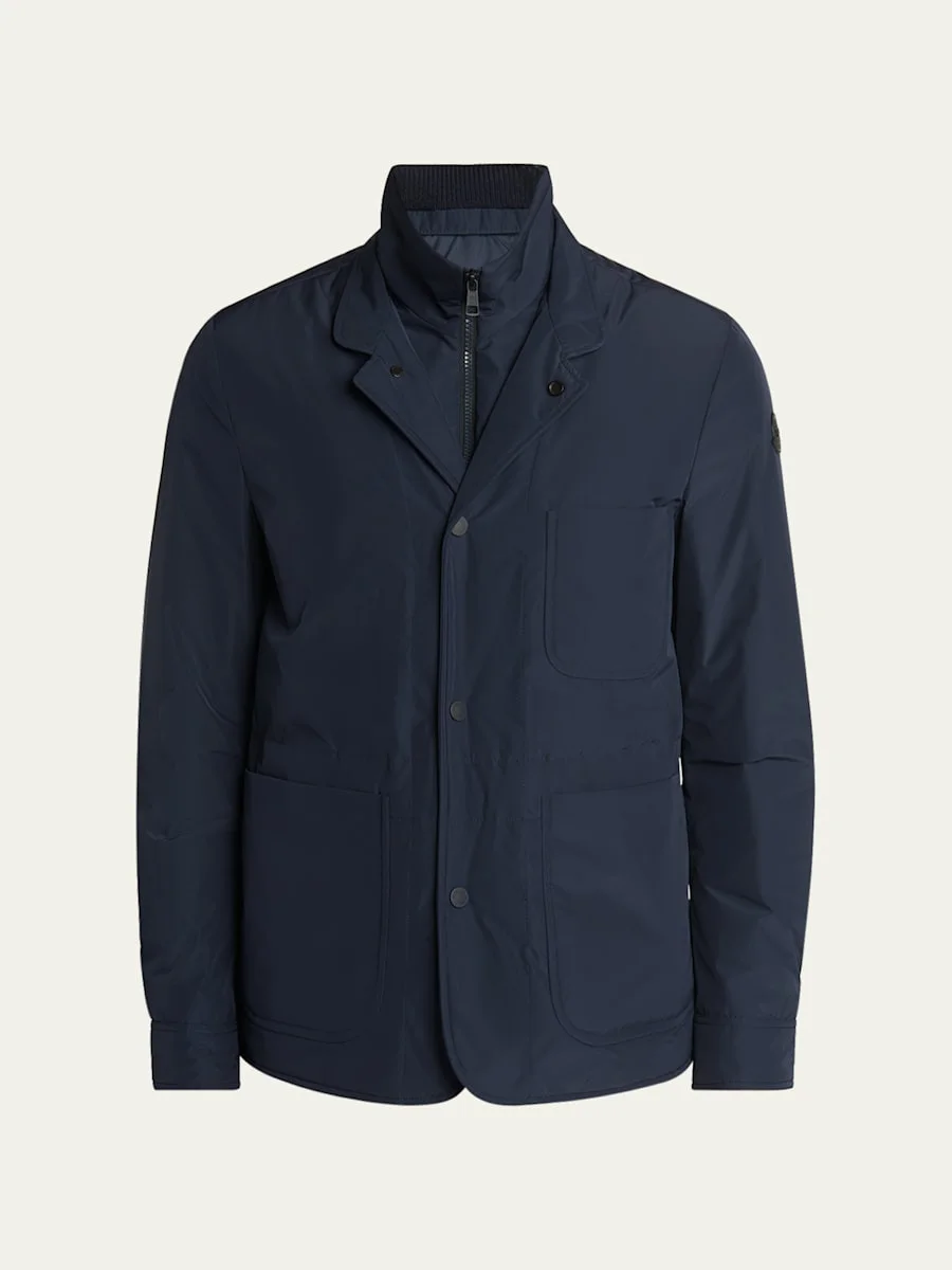 Men's Edit Navy Brieuc Jacket - 1