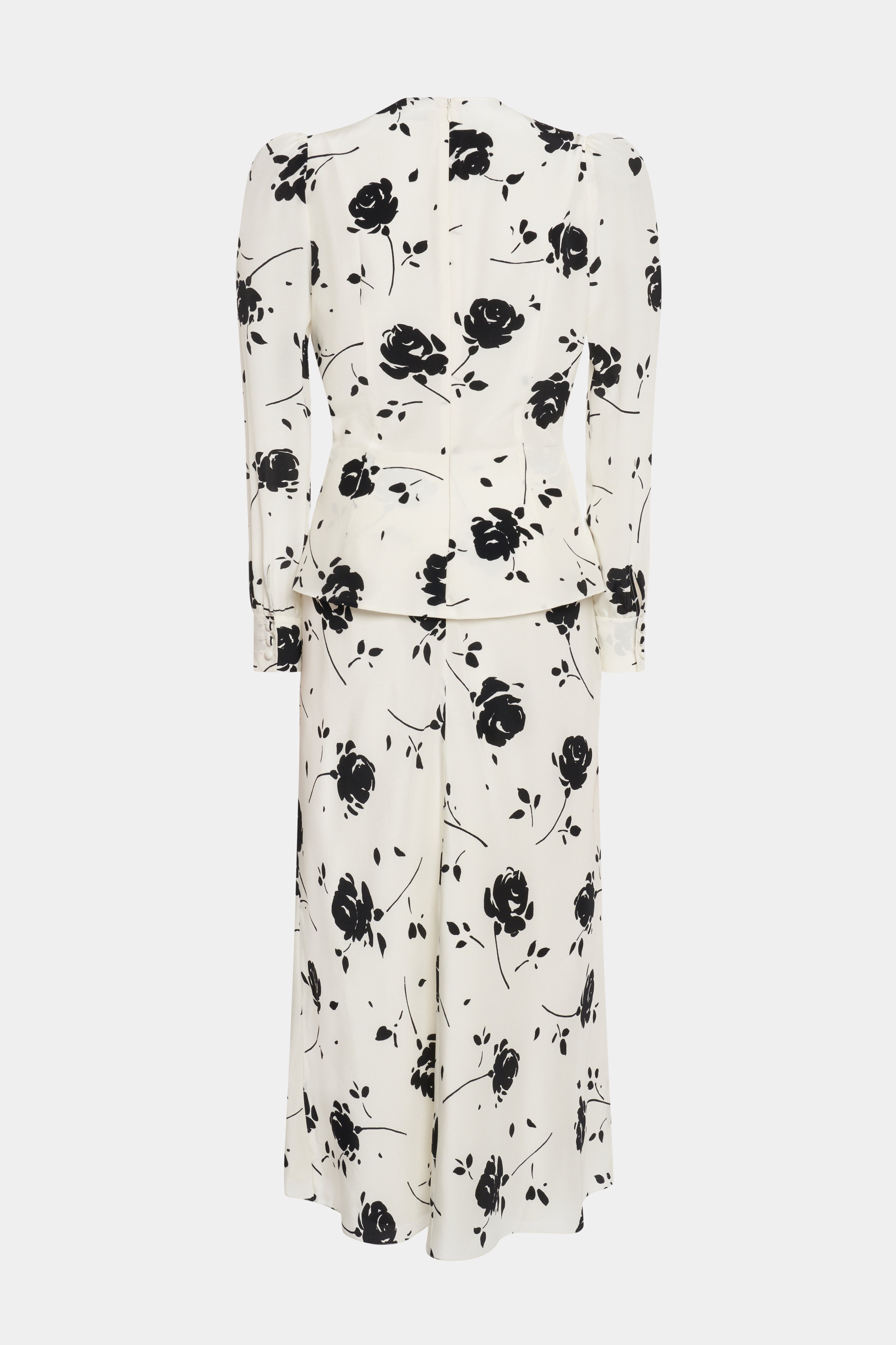 ROSE PRINT DRESS - 2