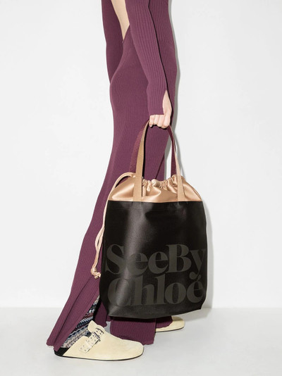 See by Chloé logo-print tote bag outlook