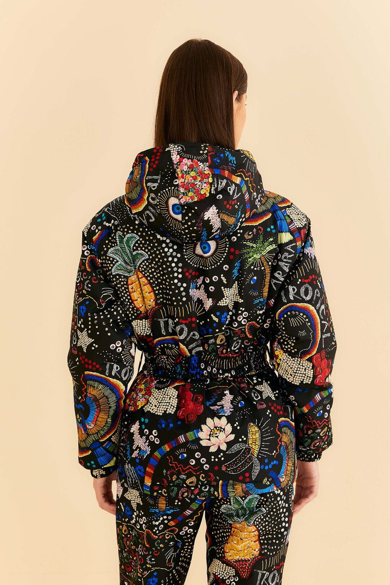 Black Borogodo Ski Jacket 8