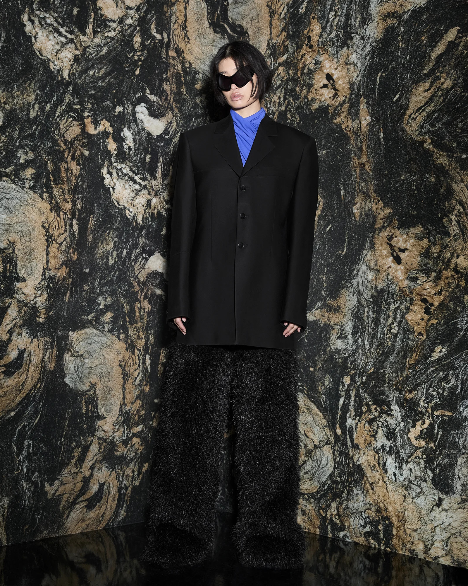 SINGLE BREASTED JACKET BLACK - 5