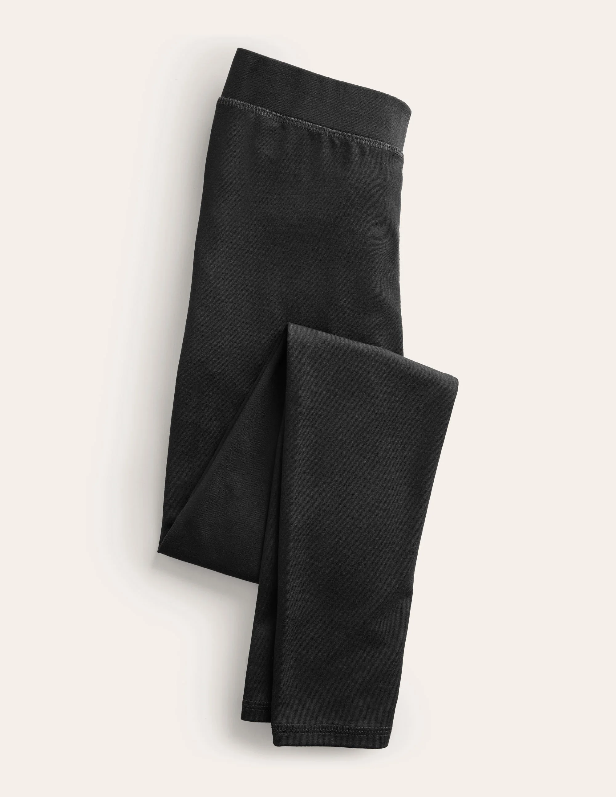 High Rise Jersey Leggings-Black - 1