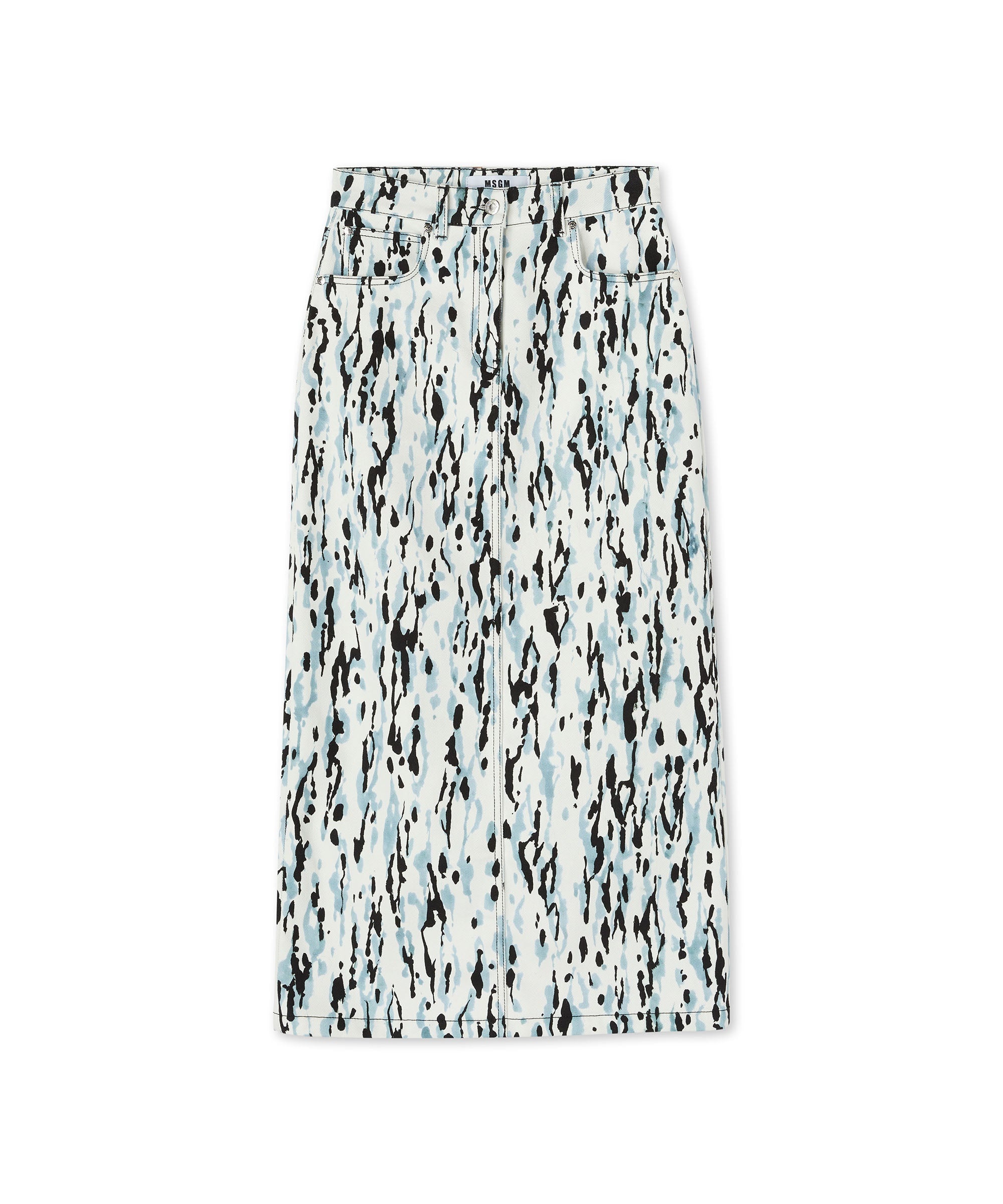 Midi skirt with "Wild Illusion" print - 1