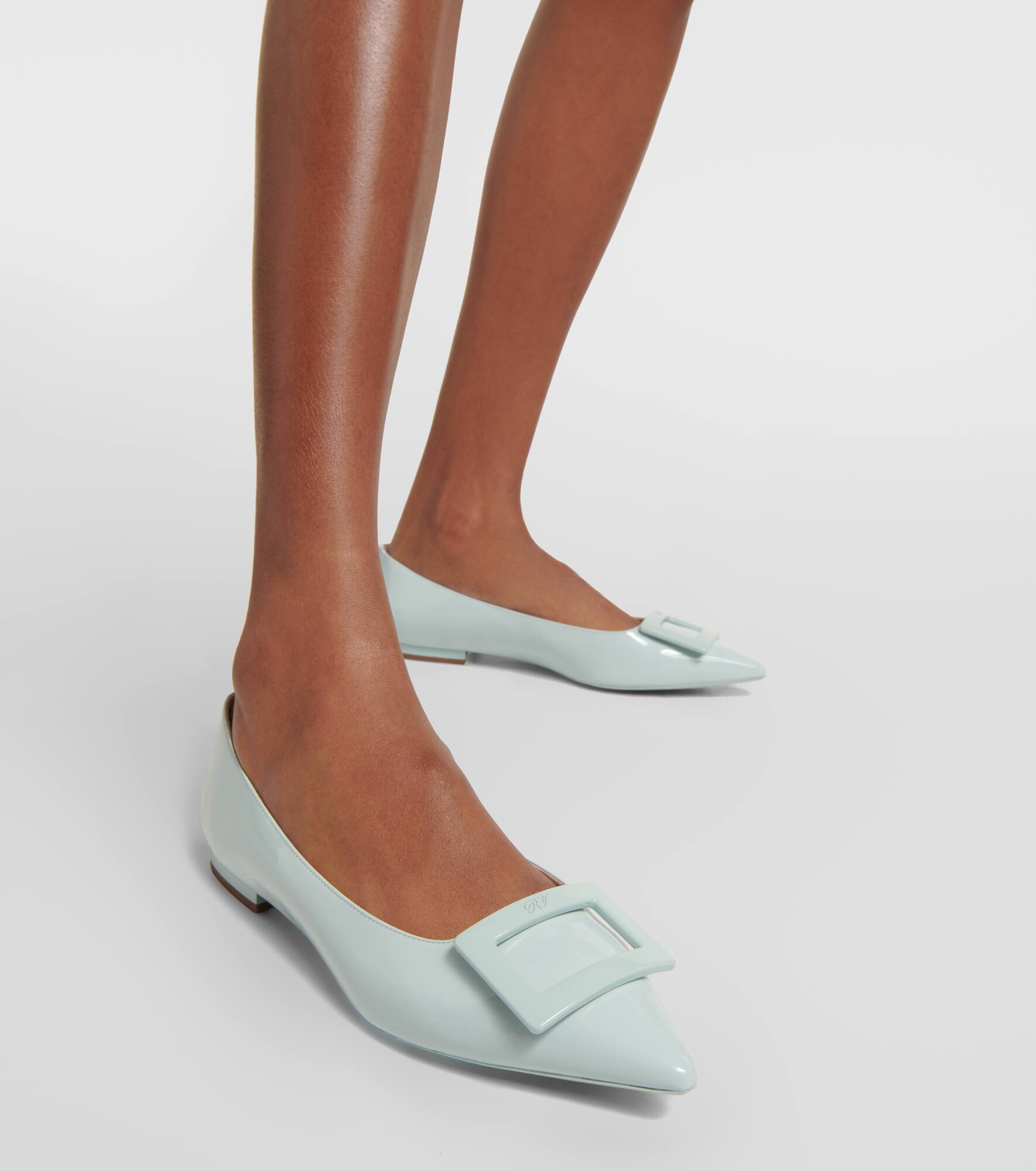 Gommettine patent leather ballet flats - 7
