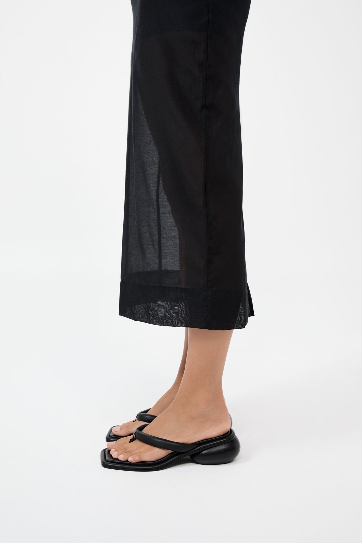 Flip Flop Dome Heel - Black - 4