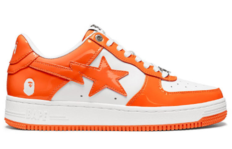 A BATHING APE Bape Sta Low 'Orange White' 1H70-191-001-WO - 2