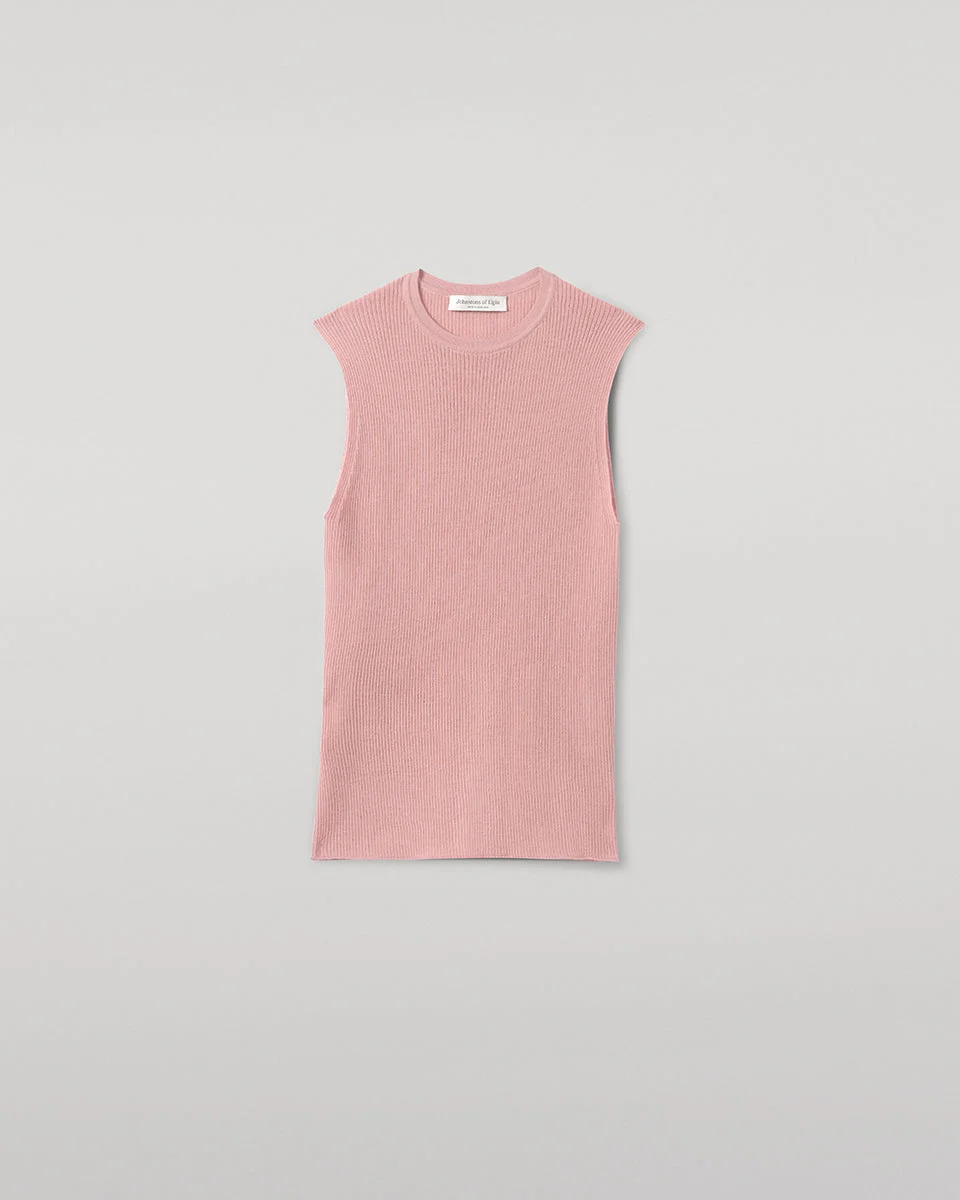 Sleeveless Pink Tank Top - 1