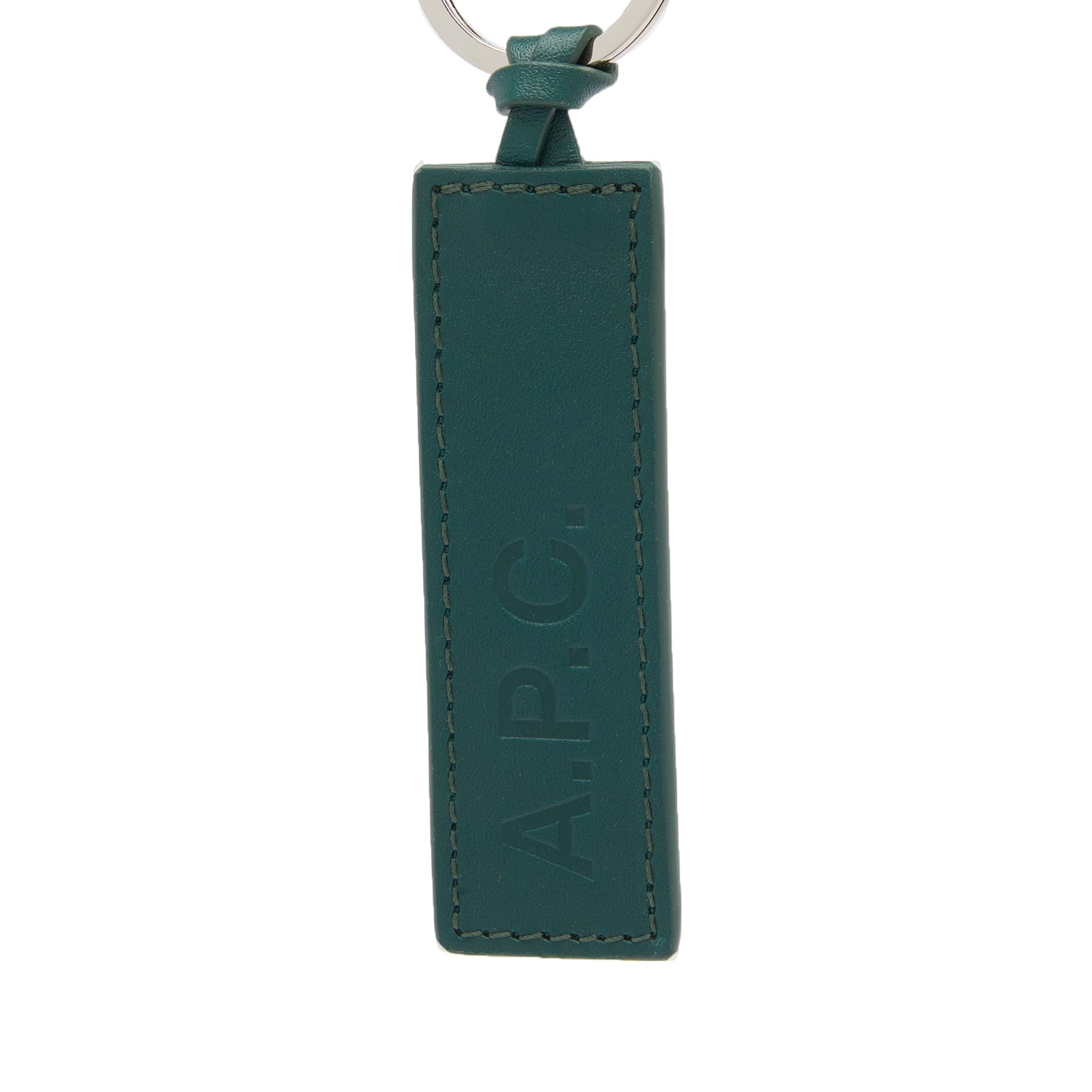 A.P.C. A.P.C. Leather Logo Keyring REVERSIBLE