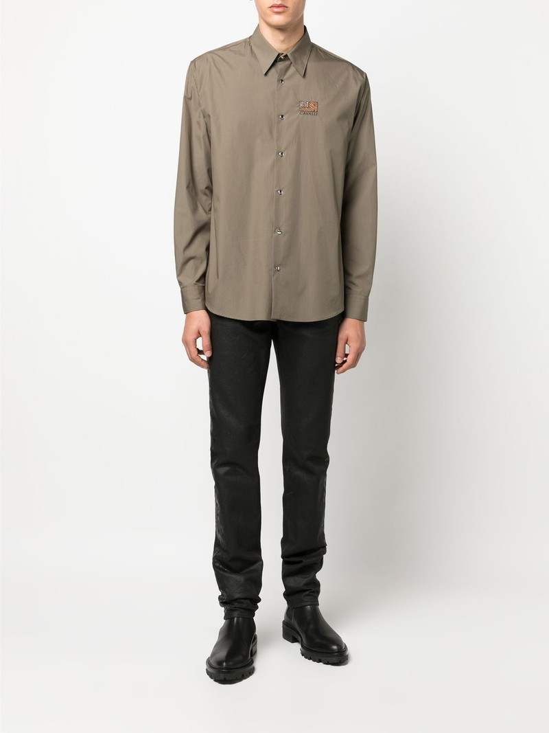 Roberto Cavalli logo-embroidered cotton shirt outlook